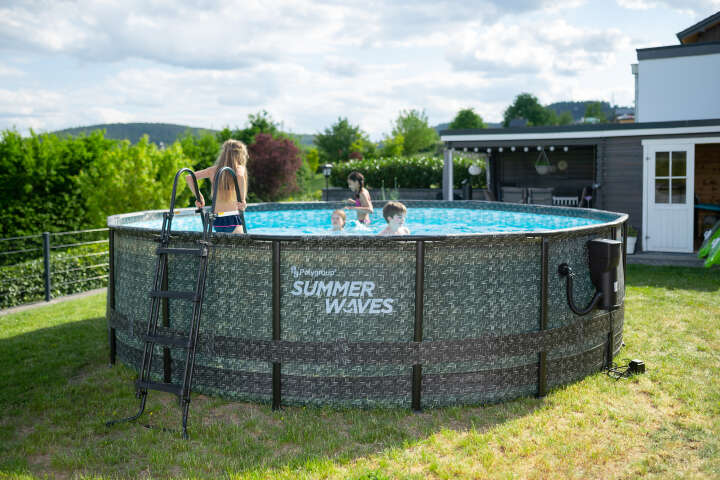 SUMMER WAVES Rahmenpool Elite mit Filterpumpe rund 488 x 122 cm